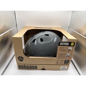 Nutcase Sports Helmet Small 20.5-22in Suit And Tie Gunmetal and Grey Reflective